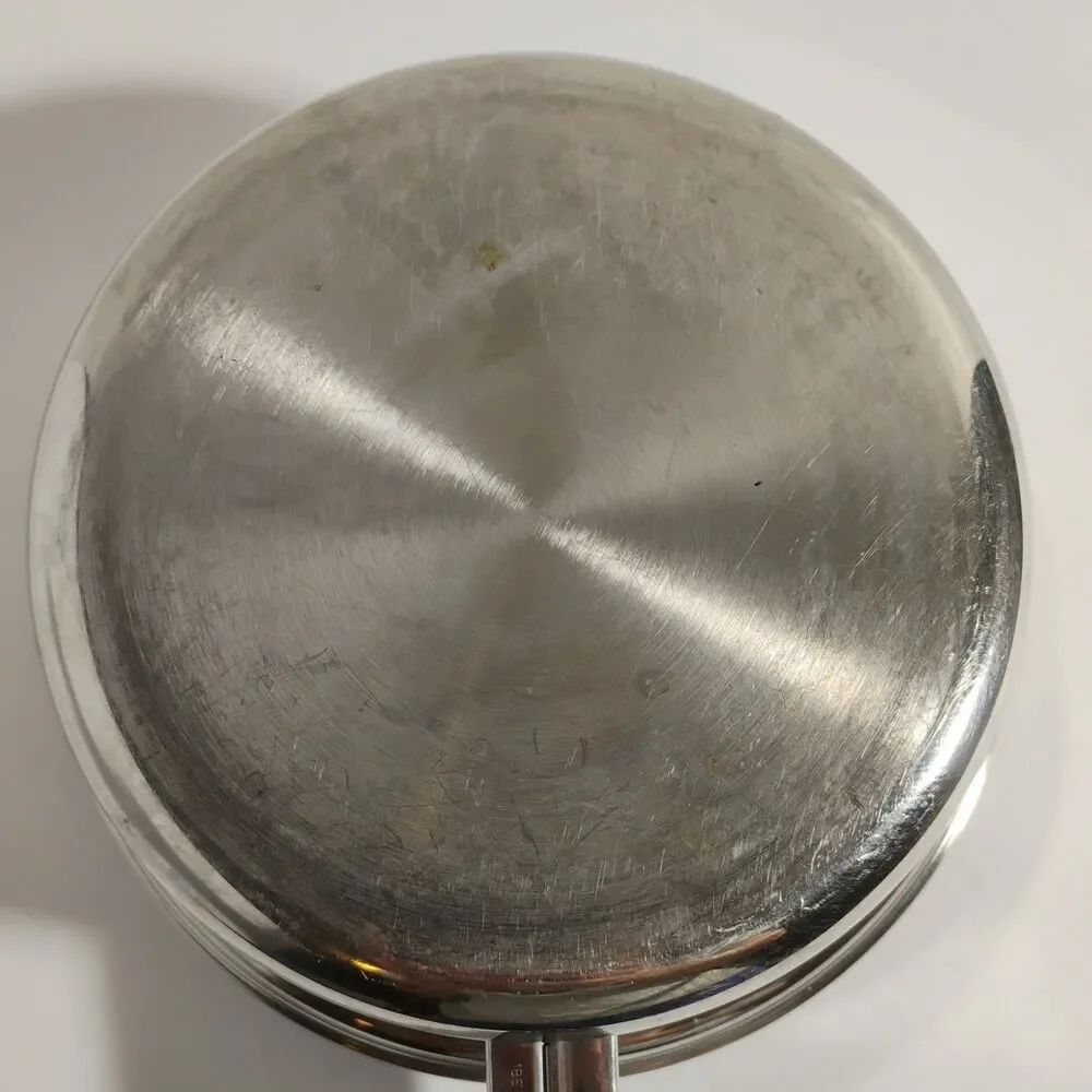 CUTCO 1 Quart Stainless Steel Saucepan 5 Ply Aluminum Core Made in USA. NO LID.
